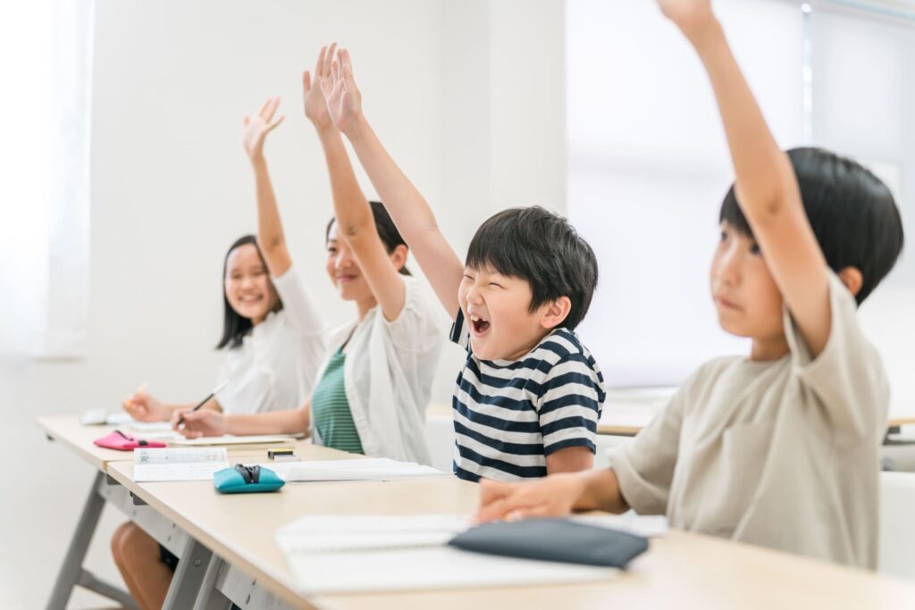 授業中の子ども